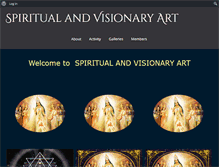 Tablet Screenshot of anandas-spiritualart.com